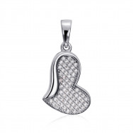 Серебряная подвеска с фианитами (35817/12/1/1)