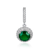 Серебряная подвеска с агатом и фианитами 3628р-GAG