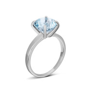 Серебряное кольцо с топазом (365/тзкб/з/род)