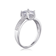 Серебряное кольцо с фианитами 3RI71056-R/12/1