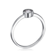 Серебряное кольцо с фианитом 3RI71282-R/12/1
