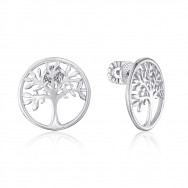 Серебряные серьги-пуссеты без вставки (41117/12/1)