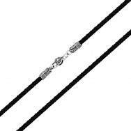 Ювелирный шнурок с серебряным замком (471.30 ч)