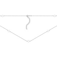 Серебряное колье (757/5 кол родій)