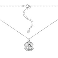 Серебряное колье (7D14805)