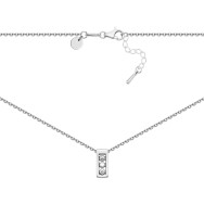 Серебряное колье с бриллиантами (8175р-BR)