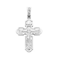 Серебряный крестик. Распятие Христа (937/род)