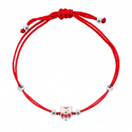 Браслет на нити Сова (995Б.3.Кра.Rh)