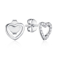 Серебряные серьги с фианитами DE00158-E/12/1