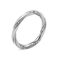 Серебряное кольцо с фианитами (A00768)