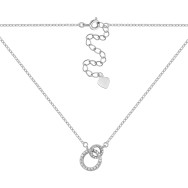 Серебряное колье с фианитами (C02830)