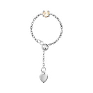 Серебряное кольцо с фианитом (к1406Rh)