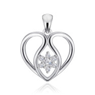 Серебряная подвеска с фианитами SZDP00257-P/12/1