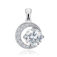 Серебряная подвеска с фианитами SZDP01863-P/12/1