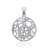 Серебряная подвеска с фианитами SZDP00583-P/12/1