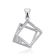 Серебряная подвеска с фианитами SZDP00461-P/12/1