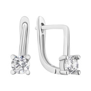 Серебряные серьги с фианитами (SZDE17003)