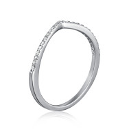 Серебряное кольцо с фианитами A01933-R/12/1