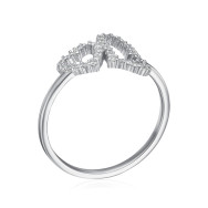 Серебряное кольцо с фианитами A02389-R/12/1