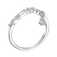 Серебряное кольцо с фианитами A02549-R/12/1