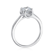 Серебряное кольцо с фианитом A03276-R/12/1