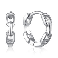 Серебряные серьги-конго B00147-E/12