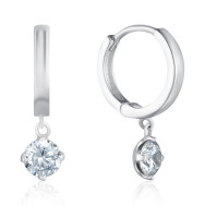 Серебряные серьги с фианитом B02007-E/12/1