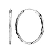 Серебряные серьги-конго (B05588-1)