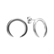 Серебряные пуссеты Лунница (ВС-339р)