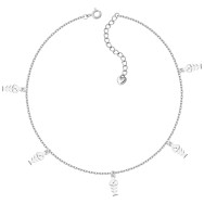 Серебряный браслет на ногу (BR34476-A)