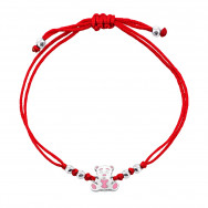 Браслет на нити Мишка (993Б.1.Роз.Rh)