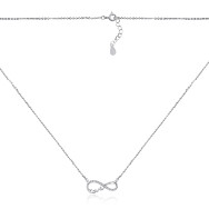 Серебряное колье с фианитами C00167-K/12/1