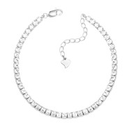 Серебряный браслет с фианитами (CB6181)