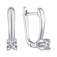 Серебряные серьги с фианитом DE06450-E/12/1