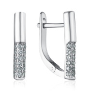 Серебряные серьги с фианитами DE06475-E/12/1