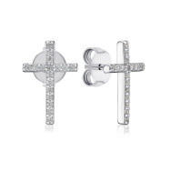 Серебряные серьги с фианитами DE08315-E/12/1