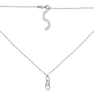 Серебряное колье (CLT  11794 RH-K/12)