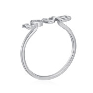 Серебряное кольцо Love с фианитами (RI39189-R/12/1)