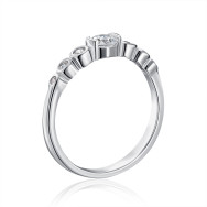 Серебряное кольцо с фианитами (SZDR09762-R/12/1)