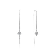 Серебряные серьги-протяжки с фианитами (SE00392-E/12/1)