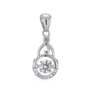 Серебряная подвеска с фианитами (SP00440-P/12/1)