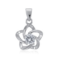 Серебряная подвеска с фианитом (SP00980-P/12/1)