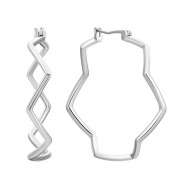 Серебряные серьги (E37676)