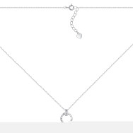 Серебряное колье с фианитом EN00350-K/12/1