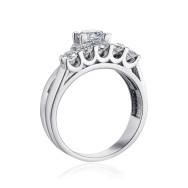 Серебряное кольцо с фианитами F-192-R/12/1