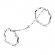 Фаланговое серебряное кольцо с фианитами (500132-Р)