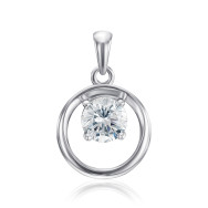 Серебряная подвеска с фианитом  G00162-P/12/1