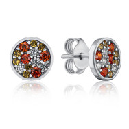 Серебряные серьги-пуссеты с фианитами (GE02217A-E/12/4559)