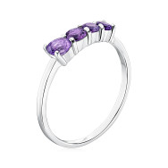 Серебряное кольцо с аметистом GRE2417-R/12/7153