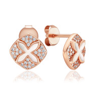 Серебряные серьги с фианитами и перламутром HJES-2159-ROSE-E/17/1090